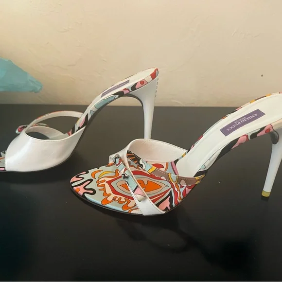 Emilio Pucci High Heeled Sandals Size 41 New in Box - Picture 2 of 16